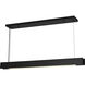 Taya 1 Light 48 inch Matte Black Linear Pendant Ceiling Light