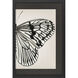 Grand Butterfly Black and Beige and White Framed Art