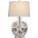 Lily 30 inch 100.00 watt Clear and Beige and Pink and Brown Table Lamp Portable Light