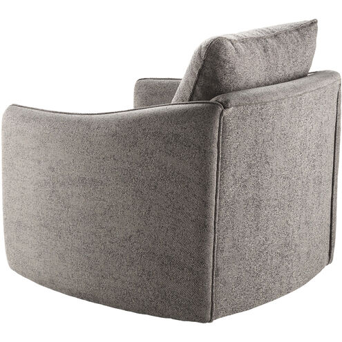 Kelli Upholstery: Charcoal; Base: Gray Swivel Chair