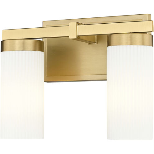 Danica 2 Light 11.75 inch Modern Gold Bath Vanity Light Wall Light