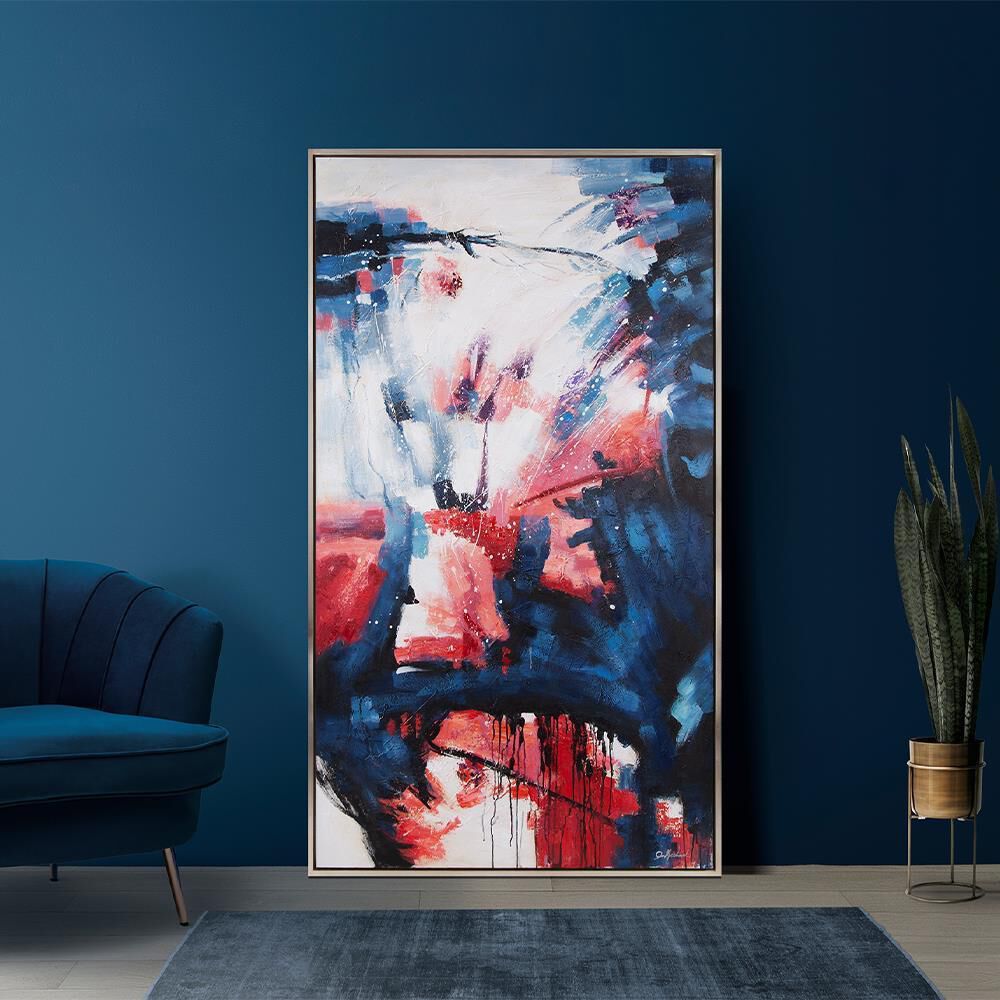 A' La Mode 74 X 41.5 inch Hand Painted Canvas