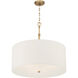 Molvene 3 Light 24 inch Legacy Brass Pendant Ceiling Light