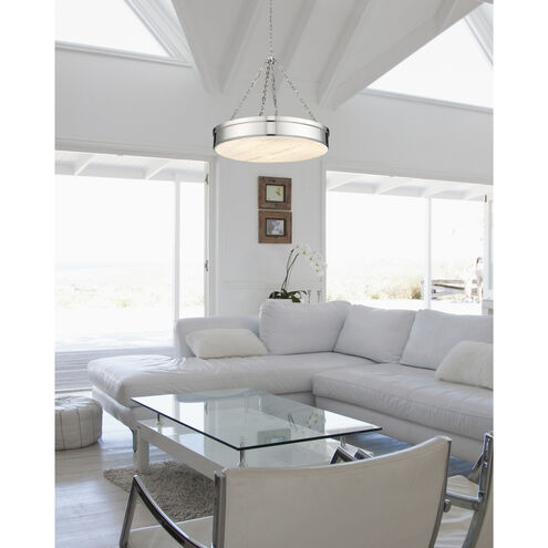 Anders LED 33 inch Polished Nickel Chandelier Ceiling Light
