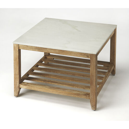 Butler Loft Brayden Marble 24 X 24 inch Natural Mango Cocktail Table