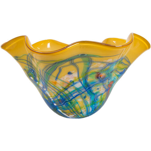 Evelyn 16 X 9 inch Blown Art Glass Bowl