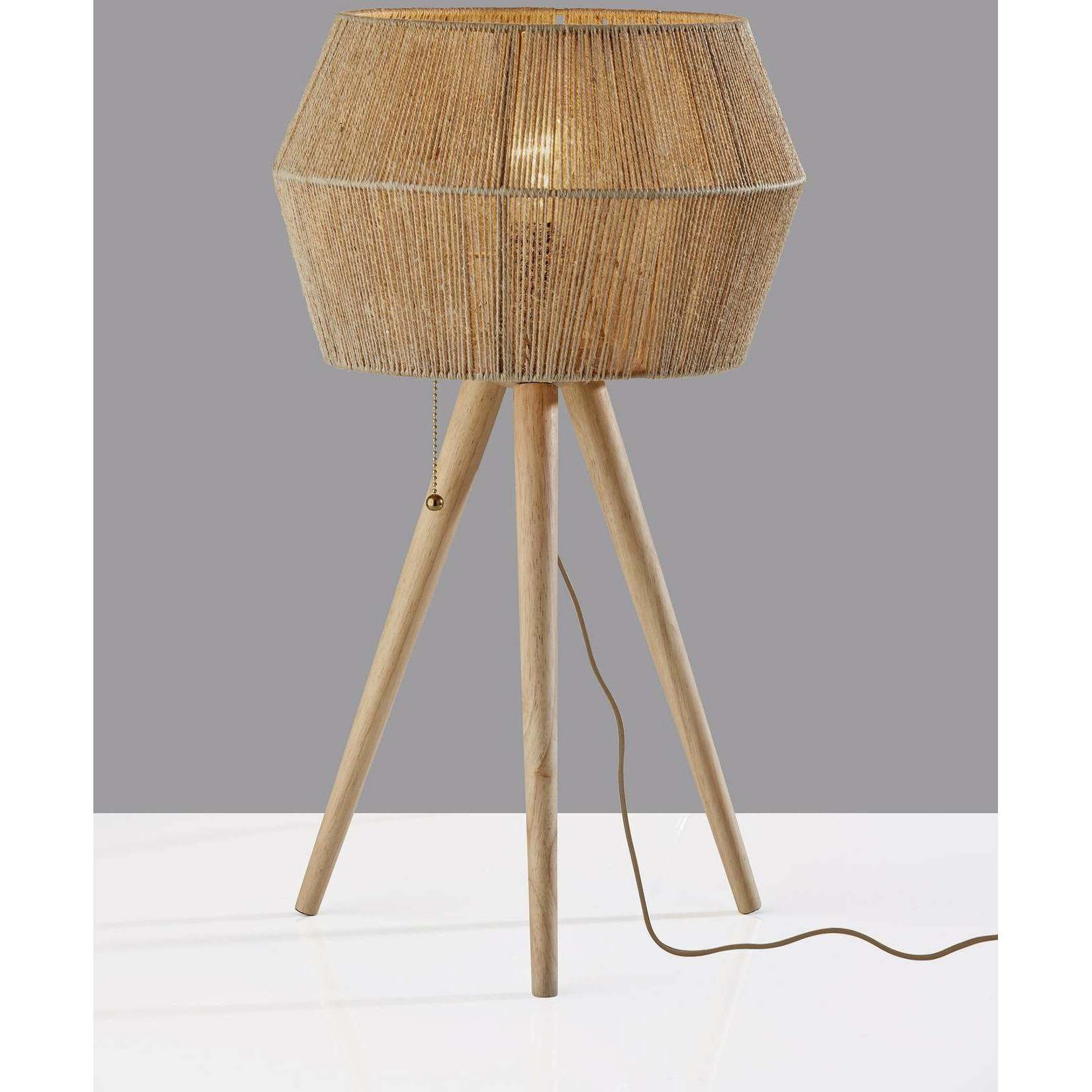 Montana 24.25 inch 100.00 watt Natural Wood Table Lamp Portable Light