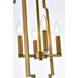 Rosenfeld 4 Light 14 inch Brass Pendant Ceiling Light