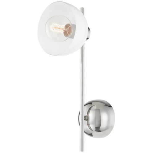 Belle 1 Light 6.25 inch Polished Nickel Wall Sconce Wall Light