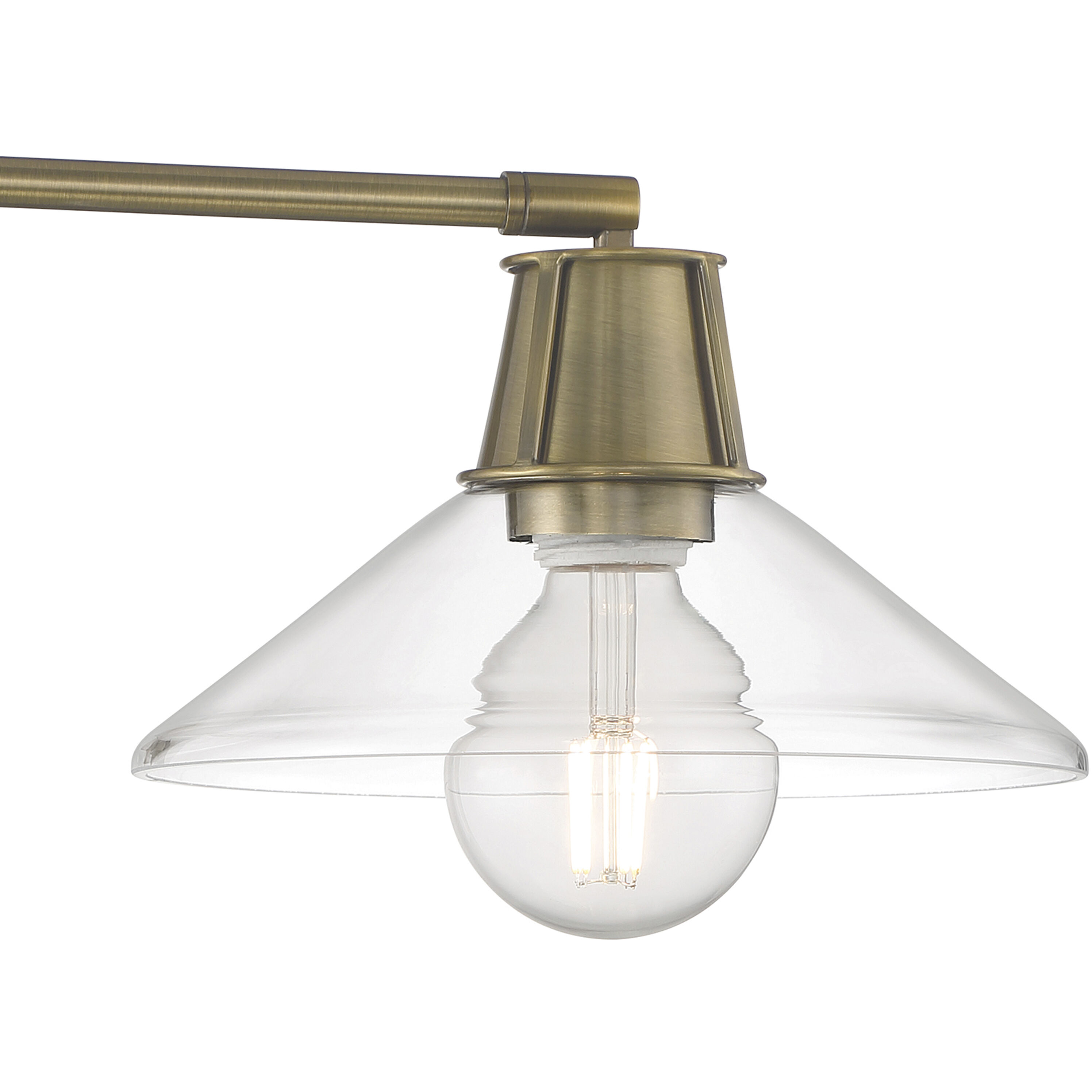 Dillon 26.25 inch 40 watt Antique Brass Swingarm Sconce Wall Light