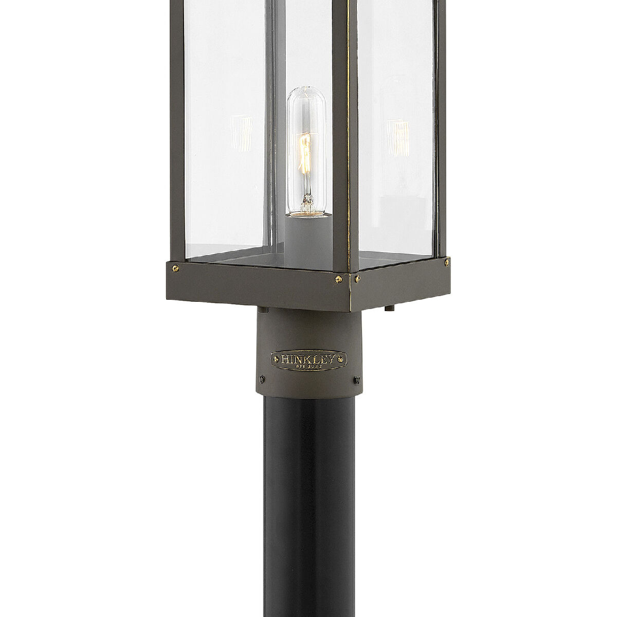 Open Air Porter 1 Light 22.75 inch Oil Rubbed Bronze Outdoor Post Mount Lantern in Non-LED, Estate Series