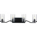 Lassiter 4 Light 34 inch Matte Black Bath Vanity Wall Light
