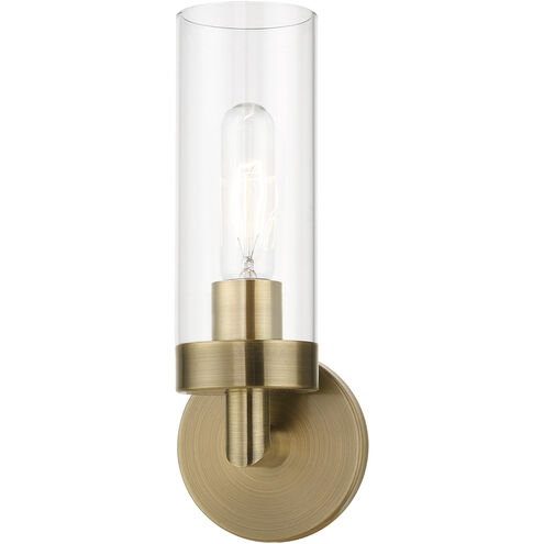 Ludlow 1 Light 4 inch Antique Brass ADA Single Sconce Wall Light, Single