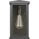 Lyons 1 Light 11.75 inch Matte Black Exterior Wall Lantern