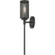 Industro 1 Light 5 inch Black with Brushed Nickel Accents Sconce Wall Light