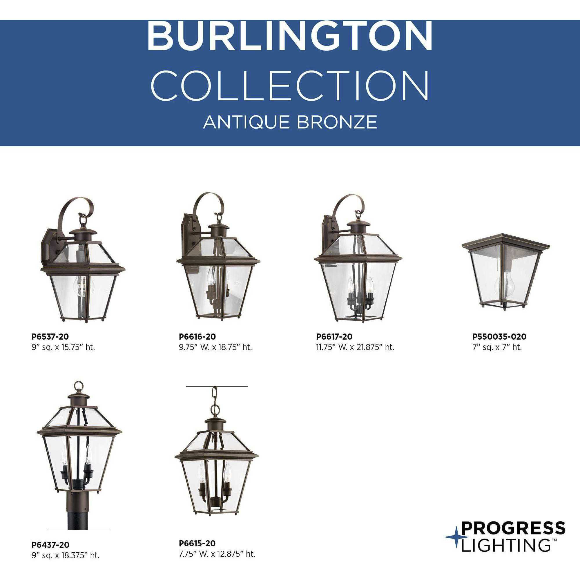 Burlington 2 Light 18 inch Antique Bronze Outdoor Post Lantern