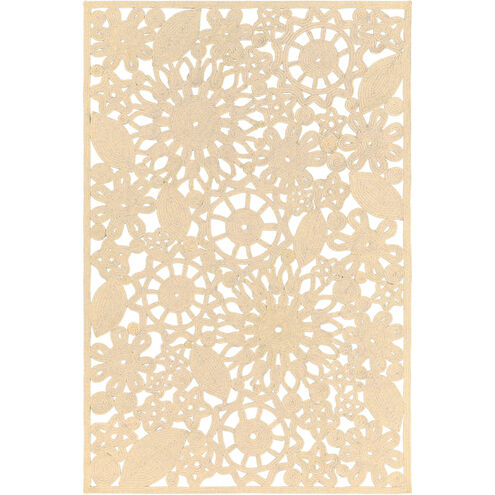 Sanibel 72 X 48 inch Neutral Outdoor Area Rug, Polypropylene, Polyester, and Viscose