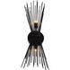 Savannah 2 Light 8 inch Black Wall Light