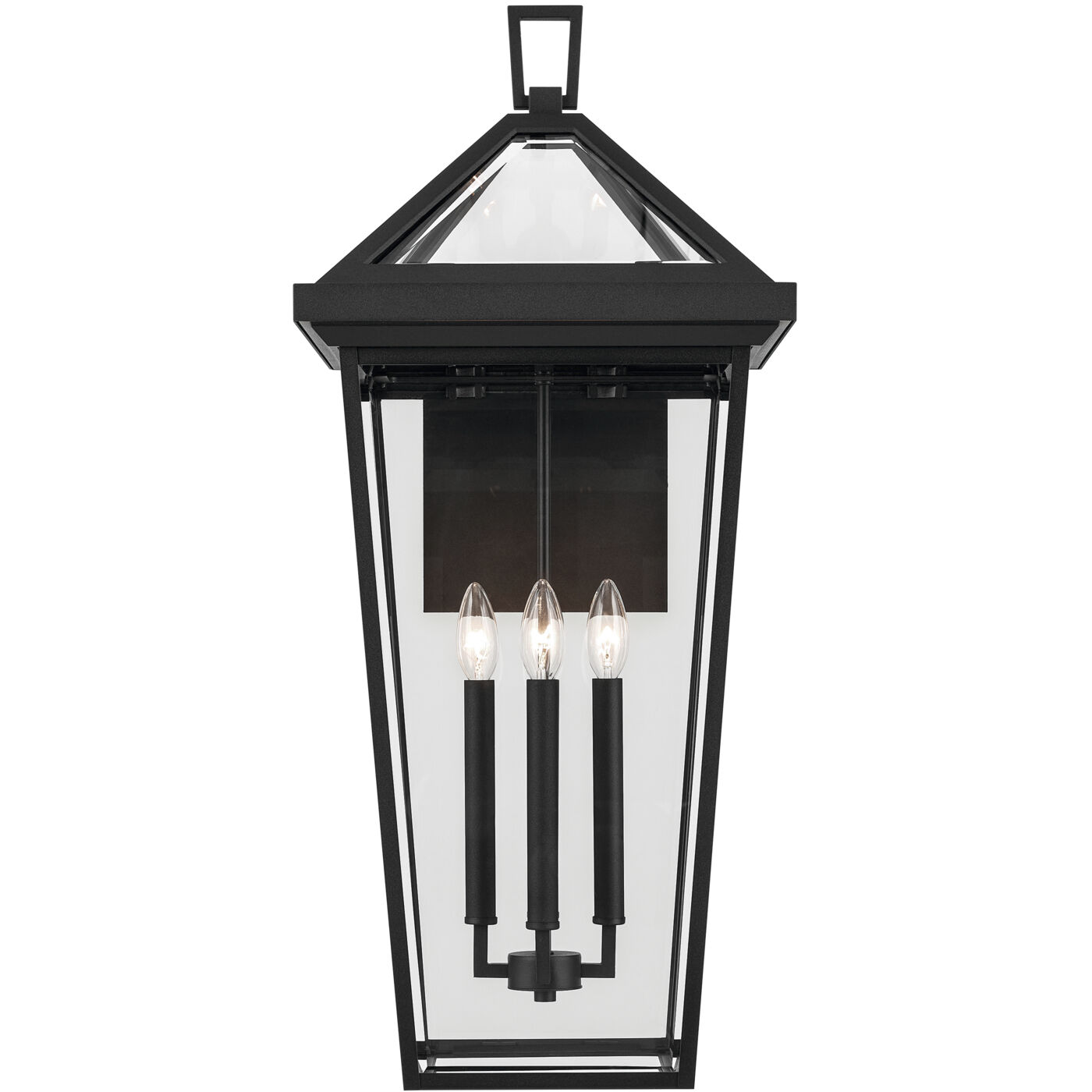 Regence 4 Light 30.25 inch Black Textured Outdoor Wall, X-Large