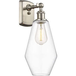Ballston Cindyrella 1 Light 7 inch Brushed Satin Nickel Sconce Wall Light in Incandescent, Clear Glass
