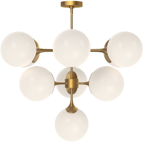 Alora Mood Nouveau 10 Light 34.88 inch Aged Gold Chandelier Ceiling Light