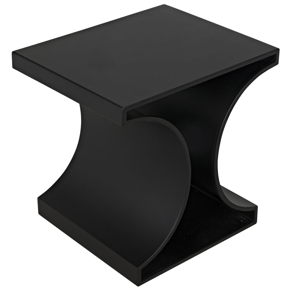 Alec 24 X 23.5 inch Matte Black Side Table