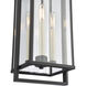 Gladwyn 3 Light 8.25 inch Matte Black with Off White Outdoor Pendant