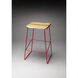 Butler Loft Parrish Wood & Red Metal 31 inch Barstool