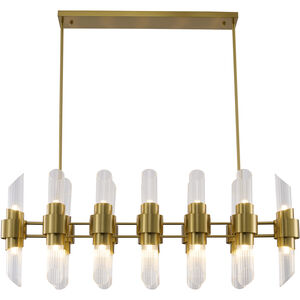 Canada 20 Light 12.2 inch Satin Brass Chandelier Ceiling Light
