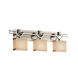 Textile 29 inch Polished Chrome Bath Bar Wall Light in Oval, Incandescent, Gray