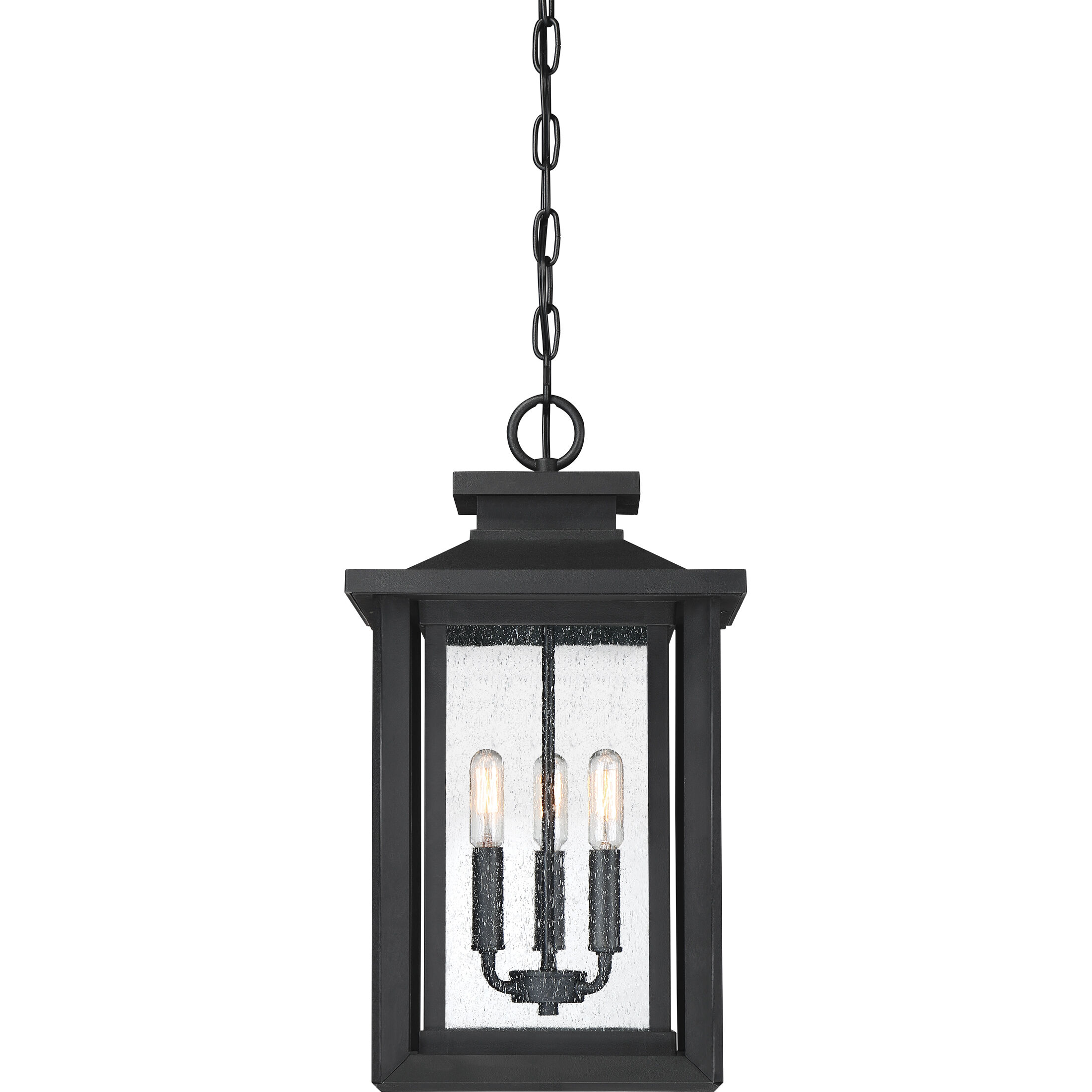 Wakefield 3 Light 11 inch Earth Black Outdoor Hanging Lantern