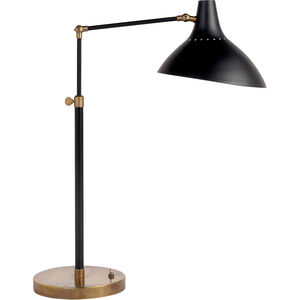 AERIN Charlton 17 inch 60.00 watt Black and Brass Table Lamp Portable Light