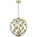Broche 4 Light 16 inch Champagne Green Tea Mini Chandelier Ceiling Light