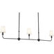 Pallas 3 Light 4.5 inch Black Chandelier Ceiling Light