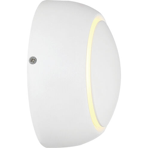 Pinion LED 6 inch White Outdoor Wall Sconce