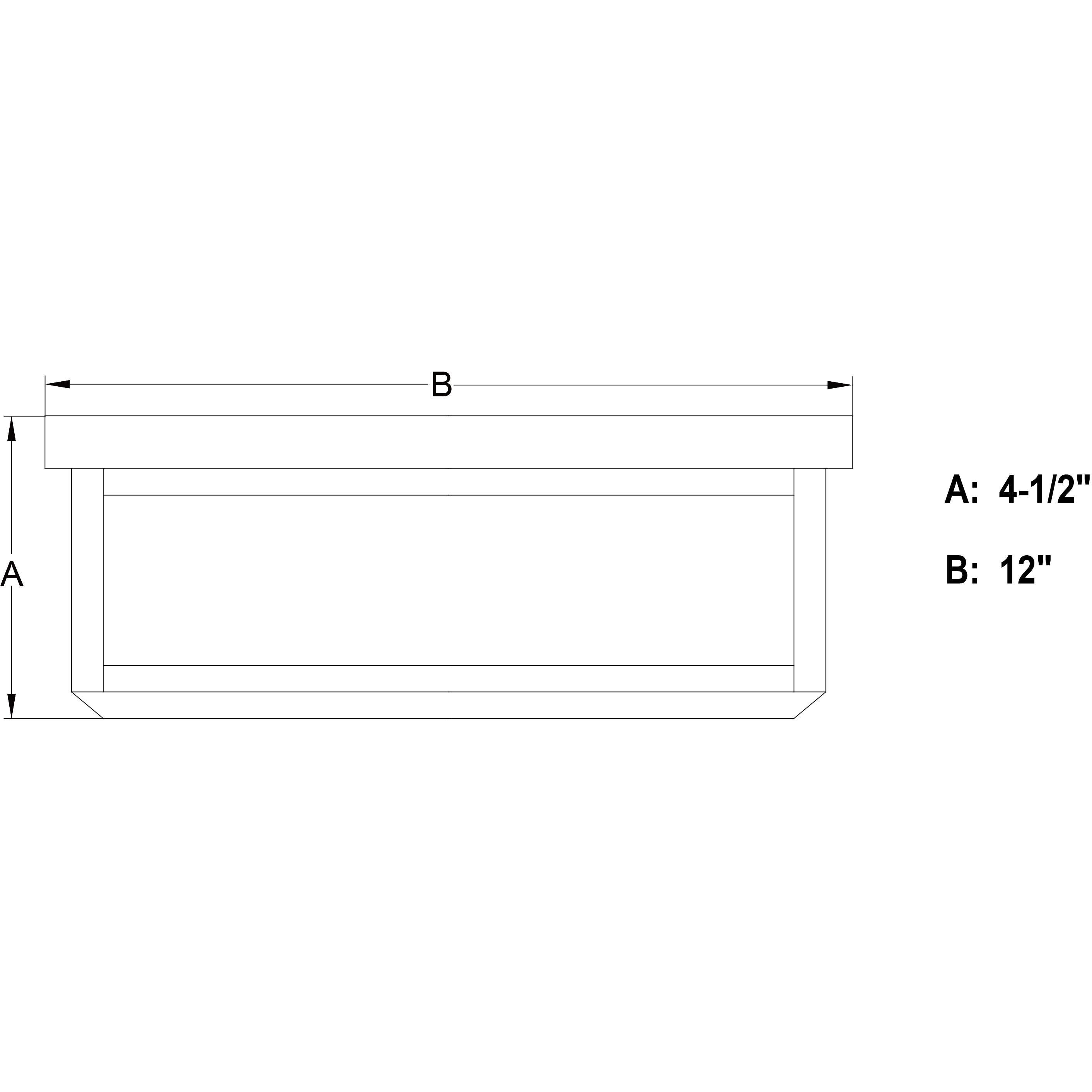Kinzie LED 12 inch Textured Black Outdoor Ceiling