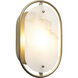 Panelist 1 Light 7.63 inch Brass Kisser Wall Sconce Wall Light