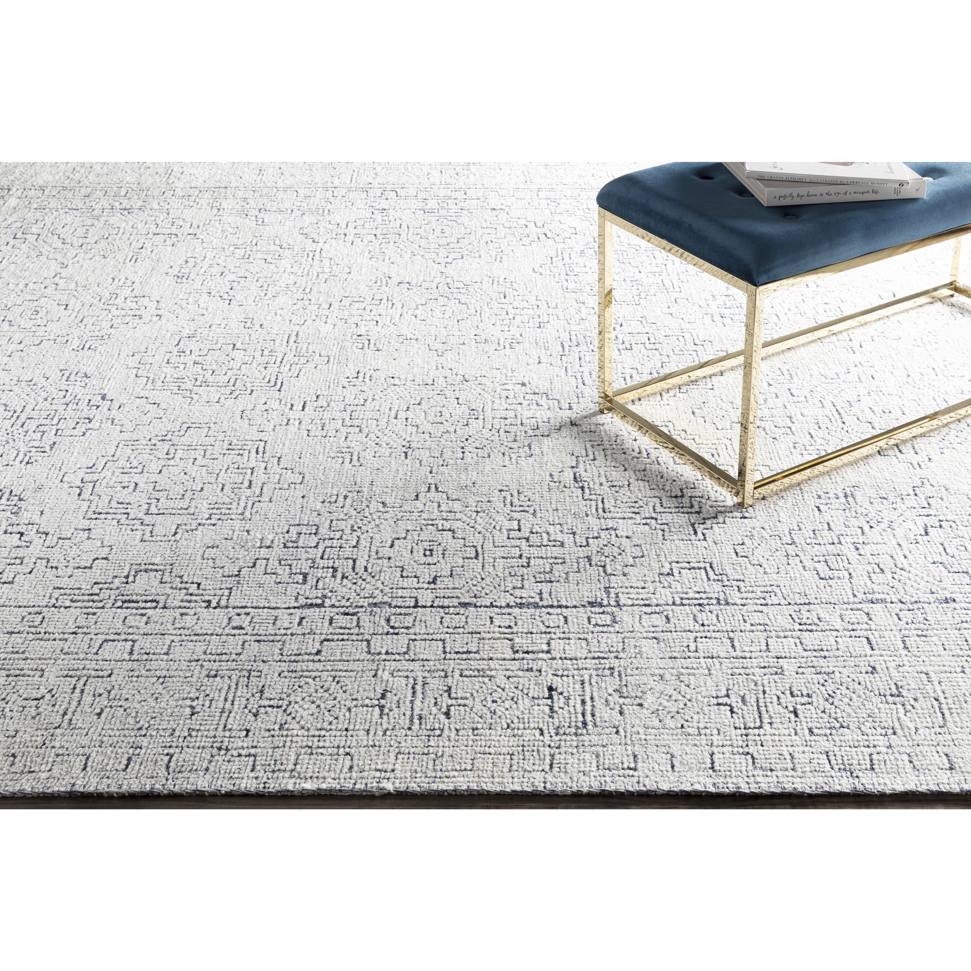 Hamish 72 X 48 inch Blue Rug, Rectangle