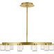 Kelly Wearstler Esfera LED 32 inch Natural Brass Chandelier Ceiling Light, Integrated LED