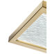 For-Square LED 12 inch Satin Brass with White Flush Mount Ceiling Light