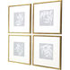 Echinacea / Leaf Study Blue and White Framed Art