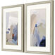 Transitions Blue and Beige and Brown Framed Art