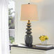 Fossil 32 inch 150 watt Dark Gray Table Lamp Portable Light