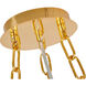 Canada 10 Light 20 inch Gold Chandelier Ceiling Light