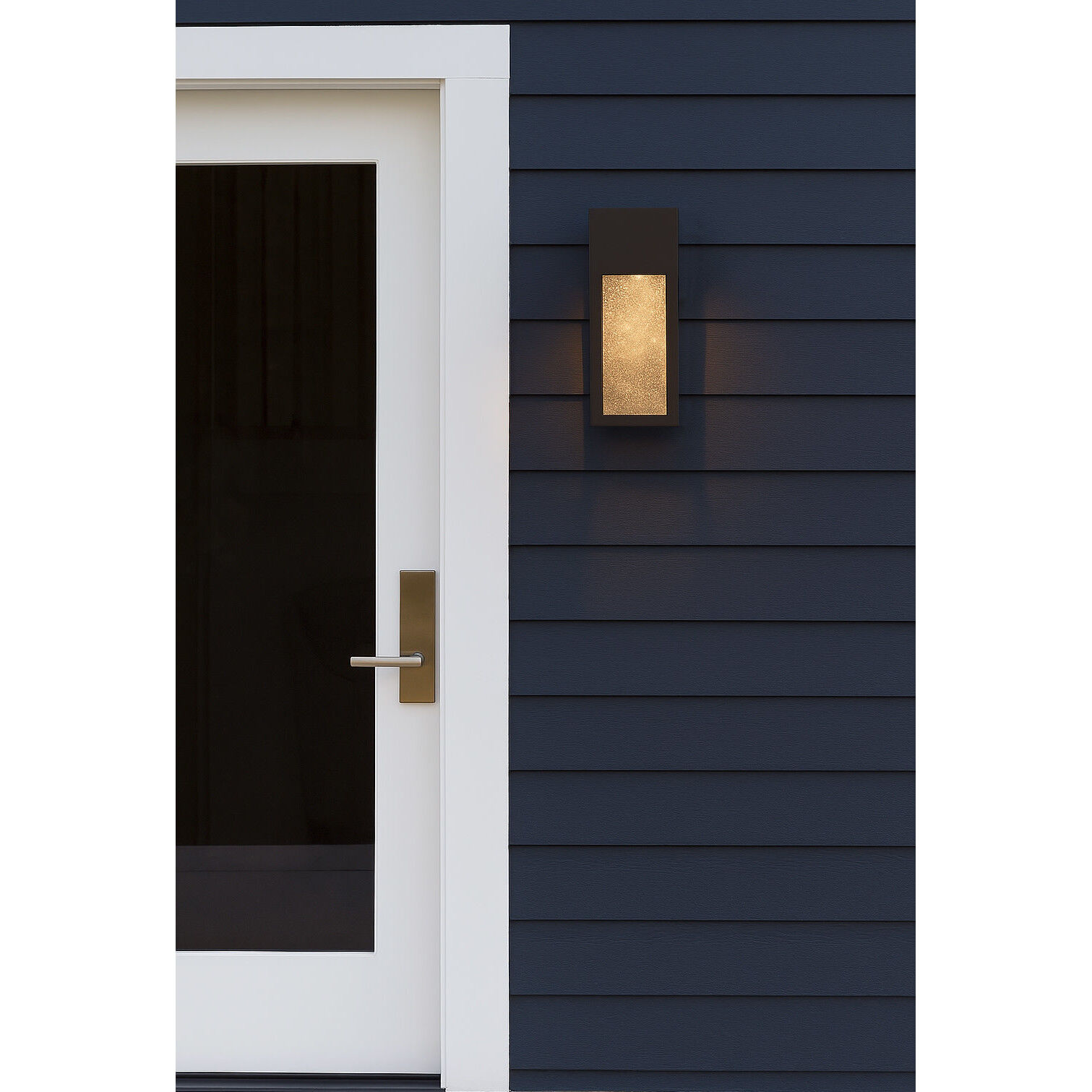 Rook LED 15 inch Bronze Outdoor Wall Mount Lantern, Large