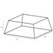 Z-Bar Rise LED 50.5 inch Silver Pendant Ceiling Light, Square