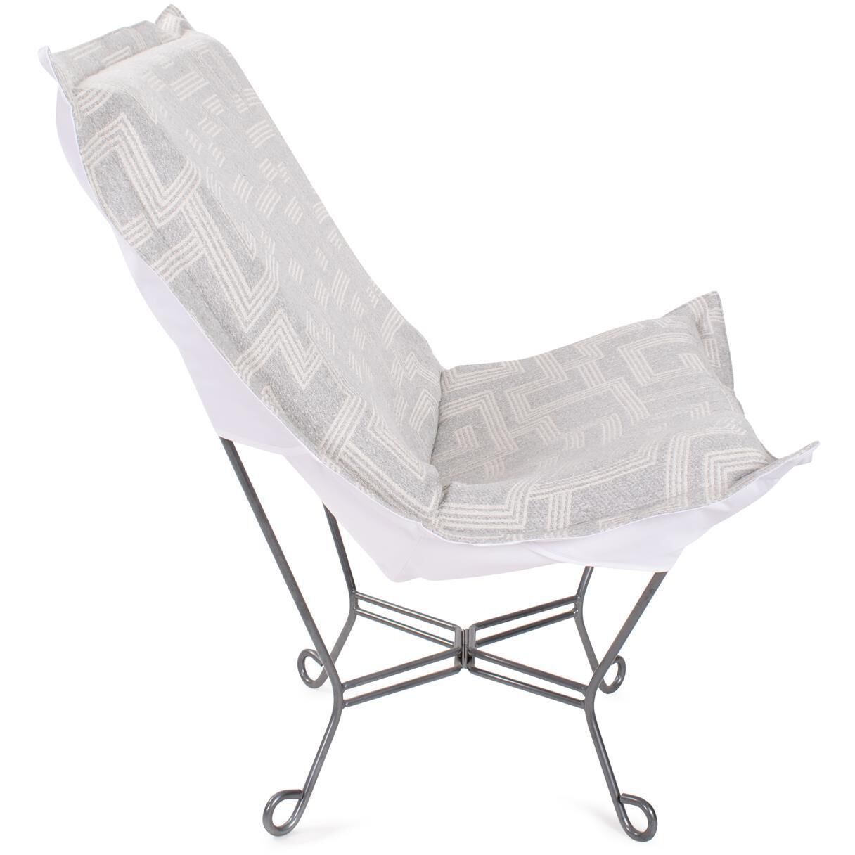 Syros Fog Outdoor Puff Scroll Chair