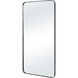Glencoe 40 X 20 inch Matte Black Wall Mirror