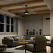 Gentry Lite 52 inch Anvil Iron with Dist Antiq Gray Blades Ceiling Fan in Distressed Antique Gray/Walnut