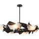 Crest 6 Light 37.8 inch Dark Smoke Circular Pendant Ceiling Light